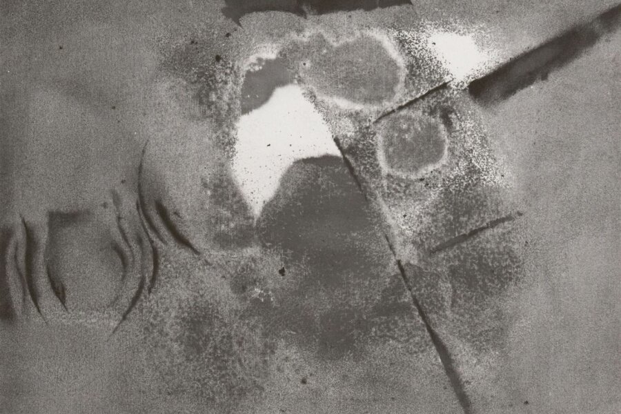 Miroslav Netík, Pevnina, 1990, olej, 90x90 cm